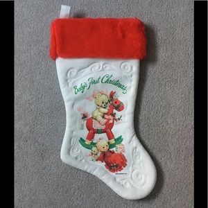 Vintage Christmas Stocking NWOT