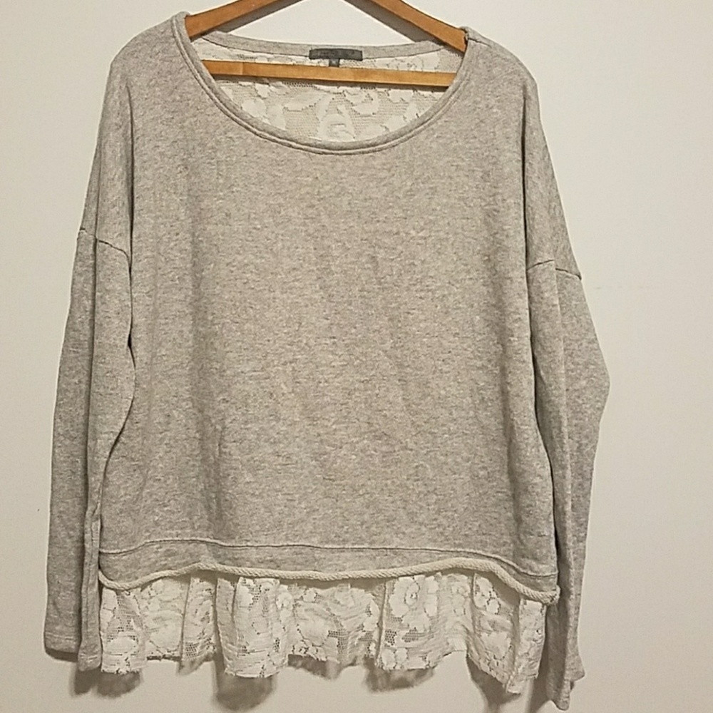 Mixed Material Sweater