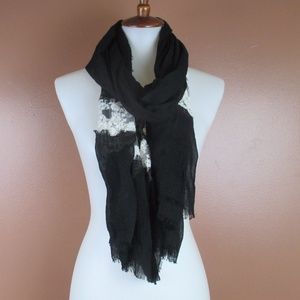 Scarf Lace Black Lightweight Creme MAKE AN OFFER