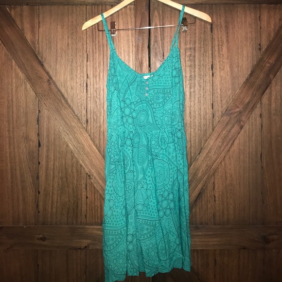 Teal, Paisley-Patterned Dress! - Picture 1 of 3