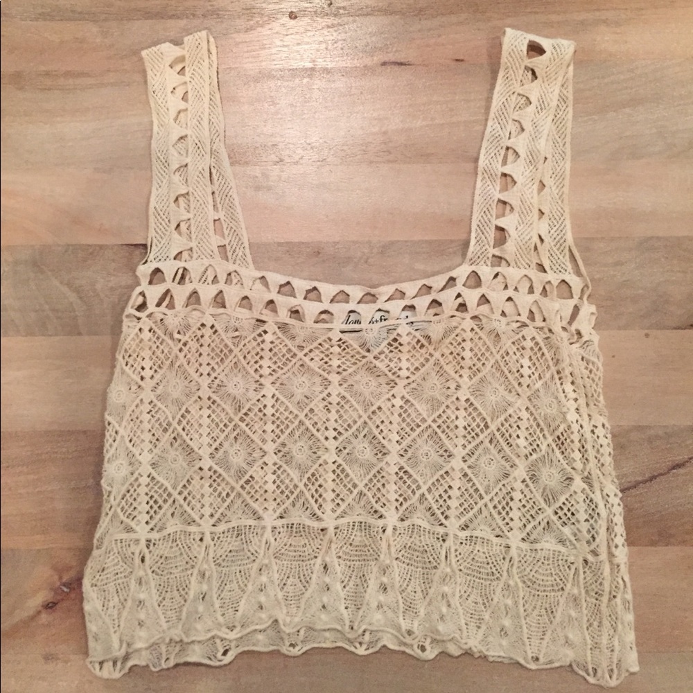 Lovers+Friends crochet lace festival coachella XS