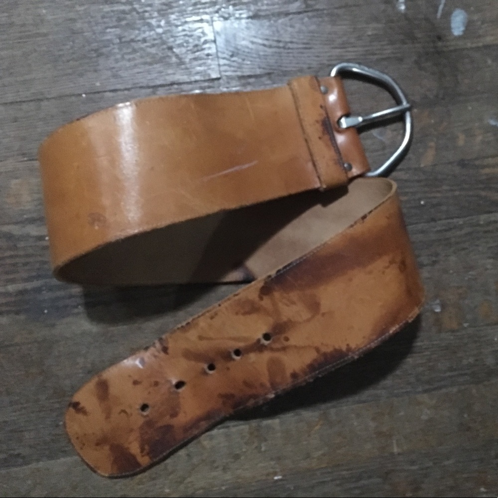 Vintage thick belt