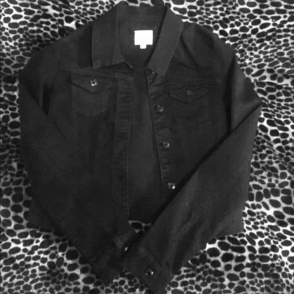 Black jean jacket