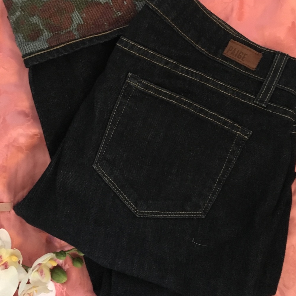 Paige denim jeans with flower cuffs