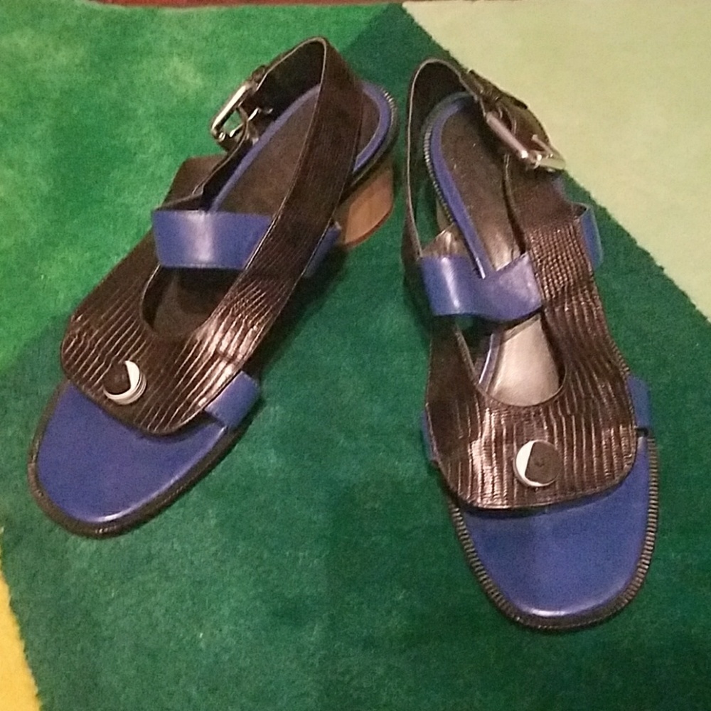 Suno Black and Blue Sandals