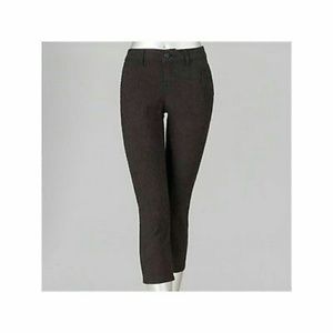 SIMPLY VERA WANG DENIM JACQUARD CAPRIS