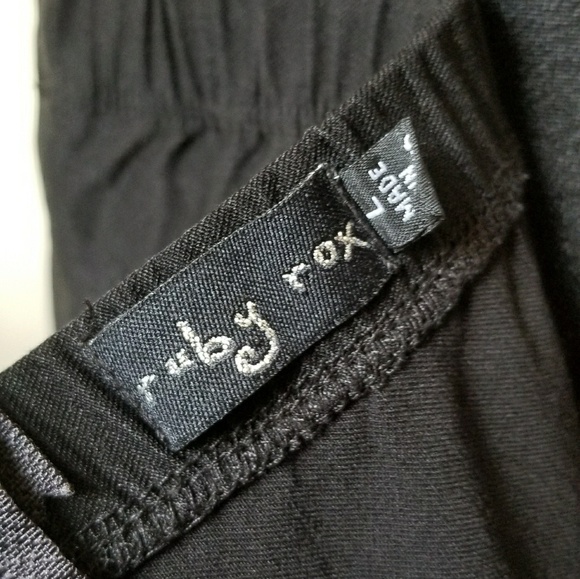 Ruby Rox Black Spaghetti strip Stretchy Dress L - Picture 4 of 6