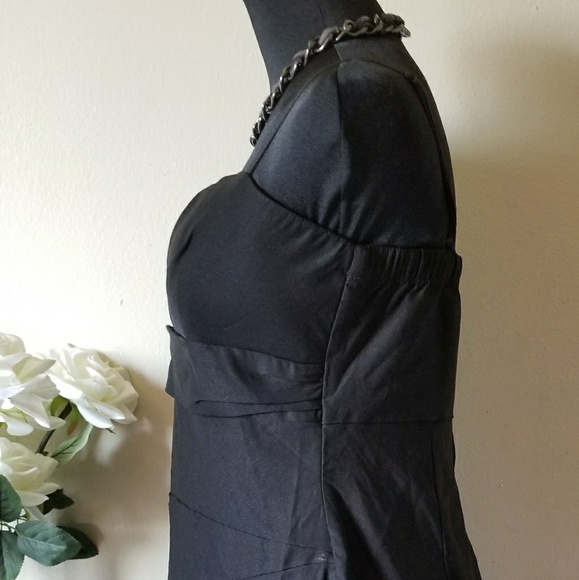 Ruby Rox Black Spaghetti strip Stretchy Dress L - Picture 5 of 6