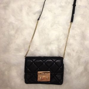 Michael Kors Black Quilted Crossbody