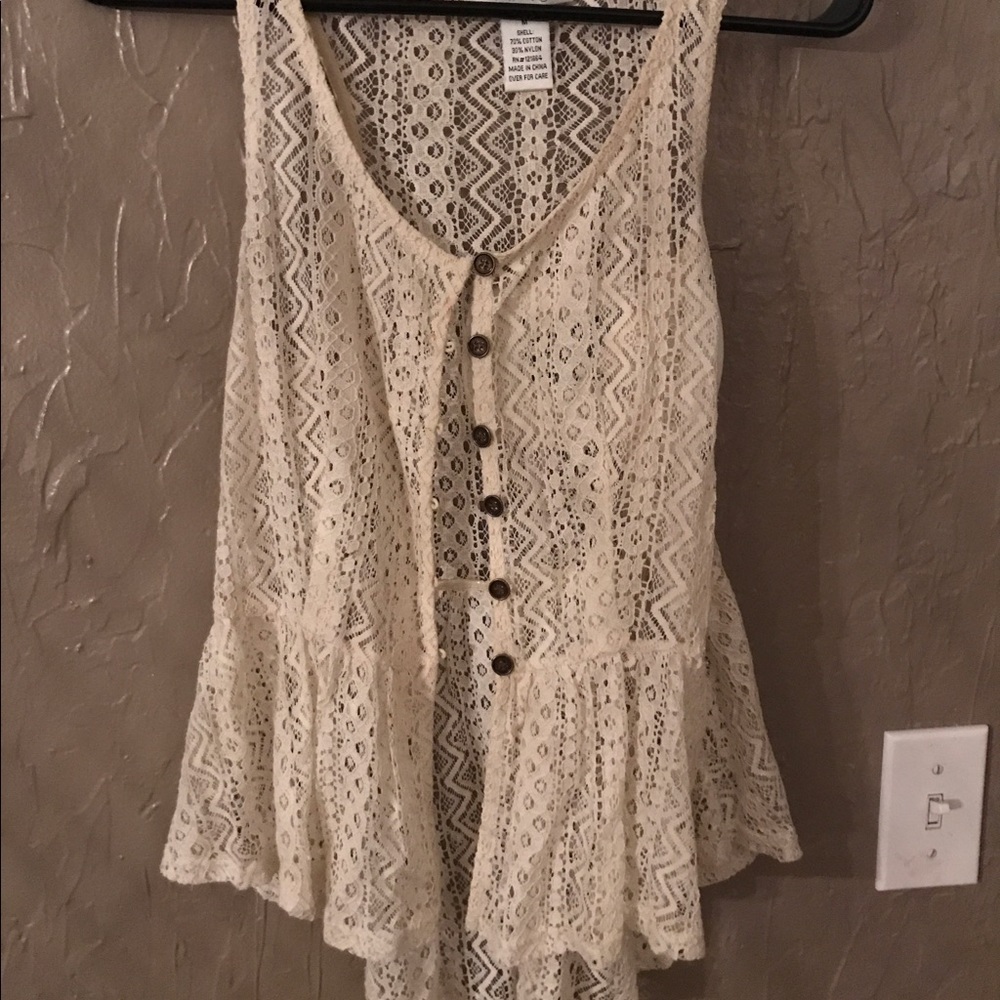 Ivory Lace Top