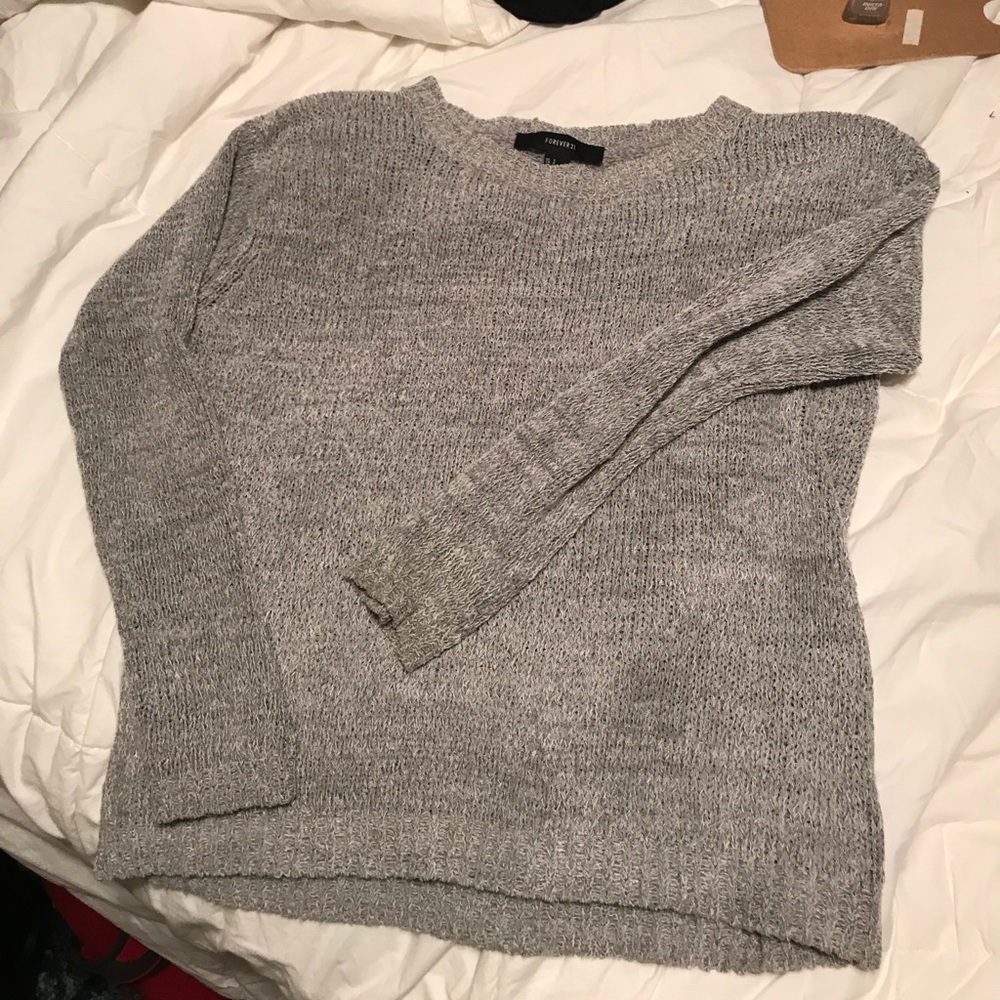 Gray sweater