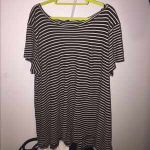 A Black Stripped Dress
