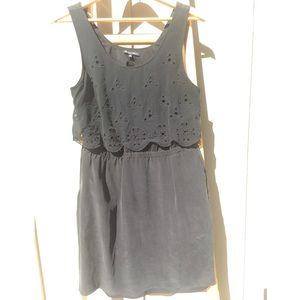 Madewell geometric eyelet dress