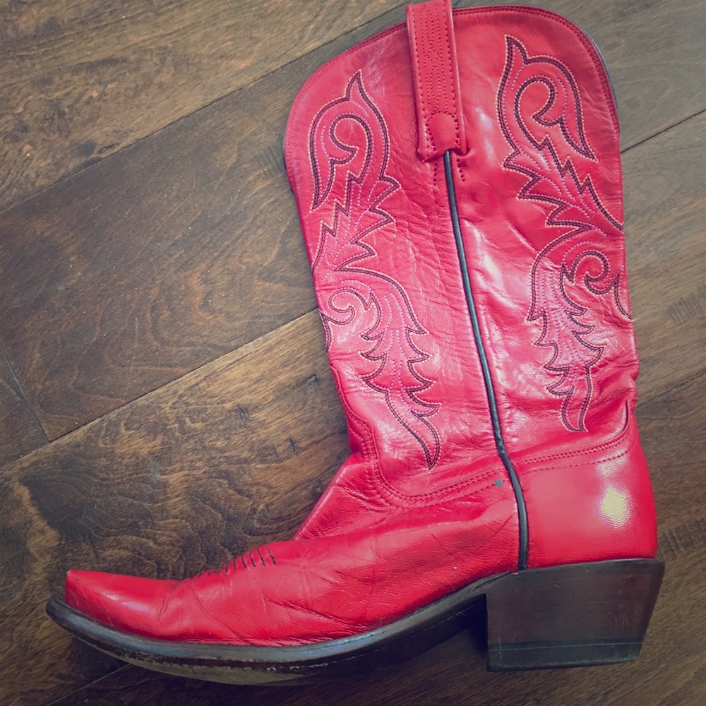 Lucchese Red Boots. Great condition, lightly used.