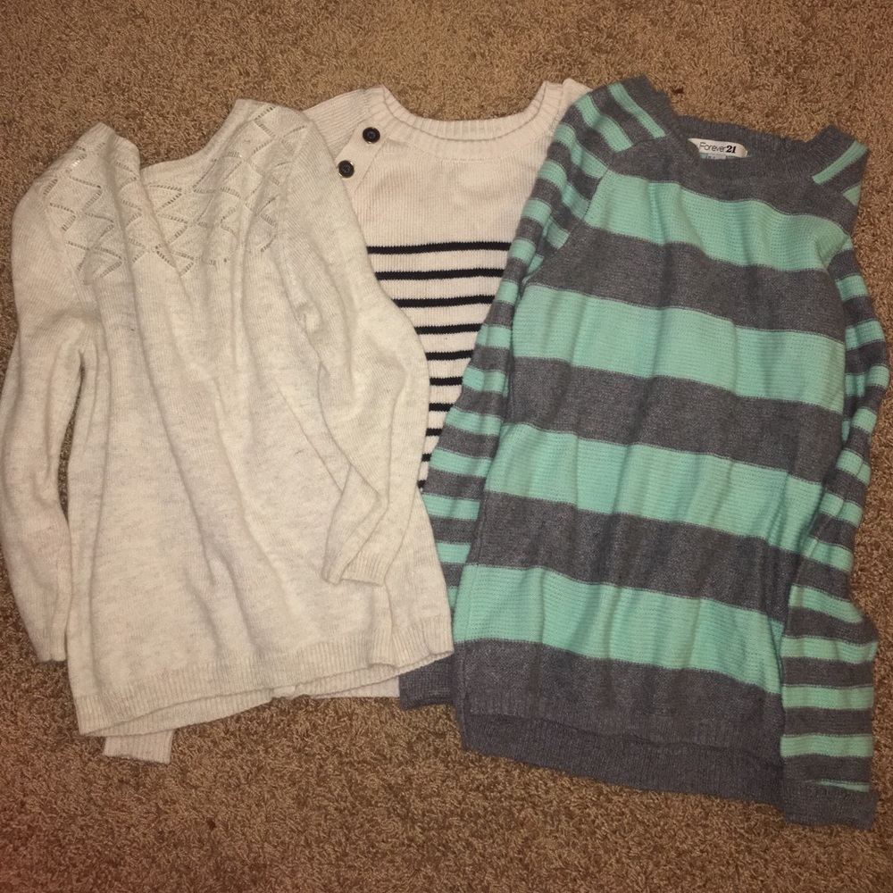 Bundle of 3 sweaters all from forever 21