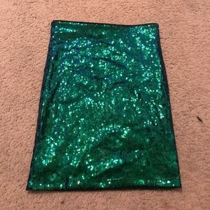 Mermaid Sequin Pencil Skirt