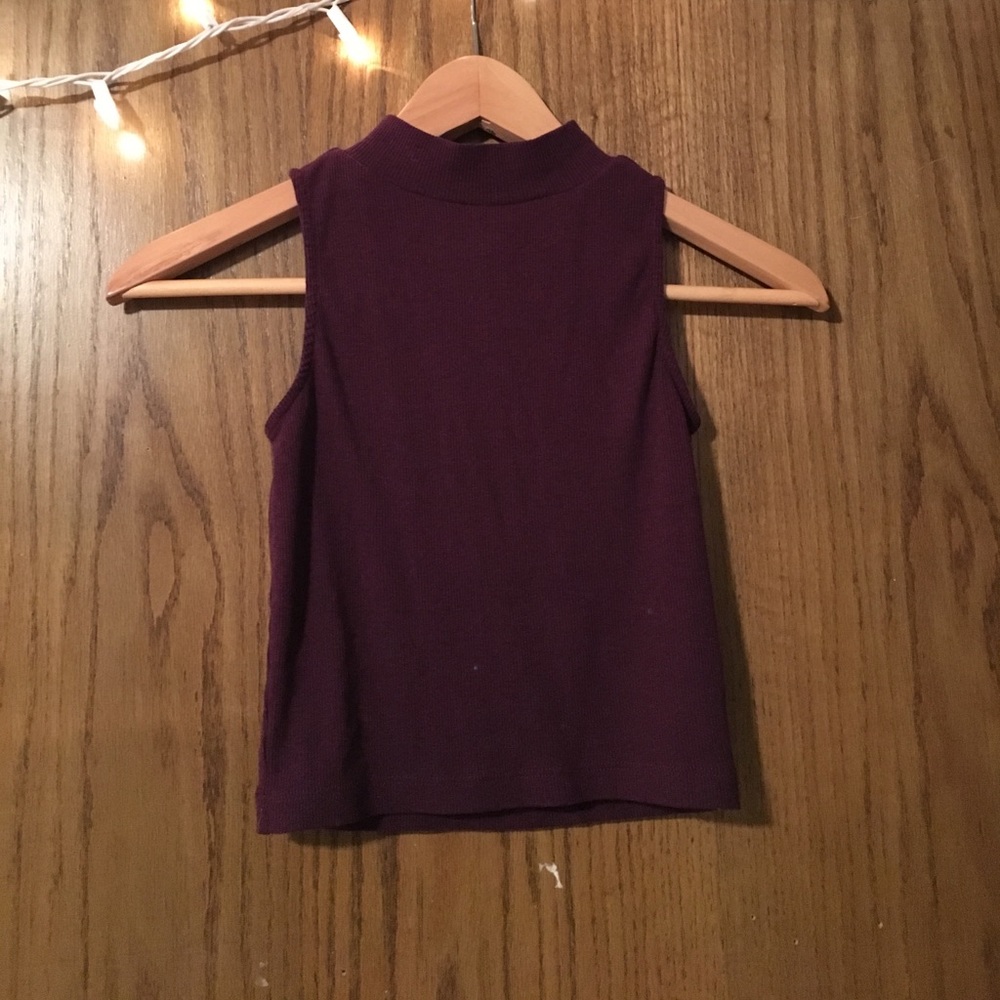 Maroon Crop Top