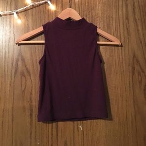 Maroon Crop Top