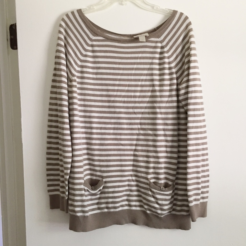 LOFT Sweater with Button Detail