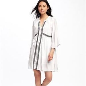 Embroidered Tie-Front Swing Calla Lilies from ON