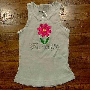 David's Bridal flower girl tank