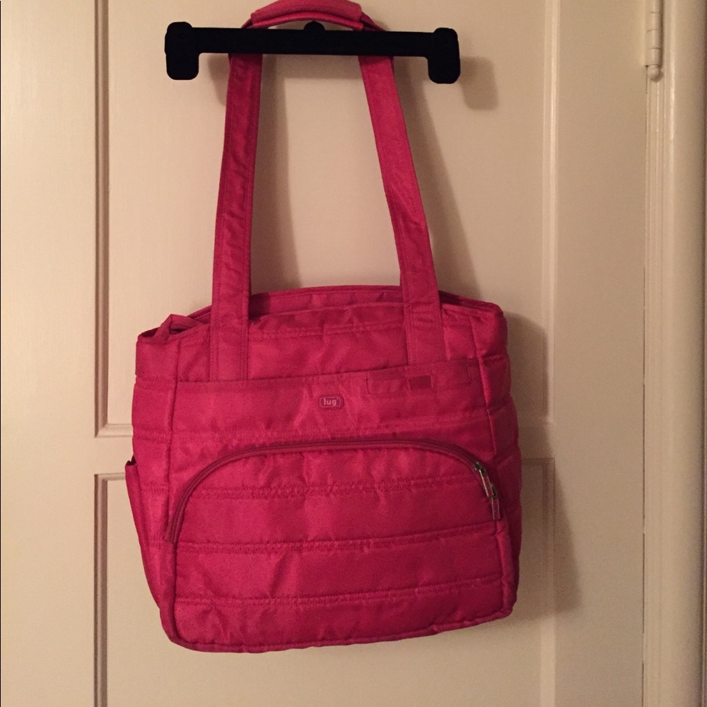 Pink lug tote!