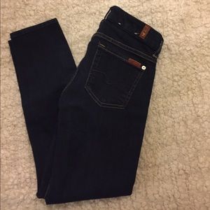 Seven for All Mankind Kimmie Crop Dk Indigo 24