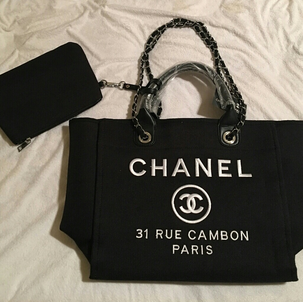 Black Channel bag/purse/tote