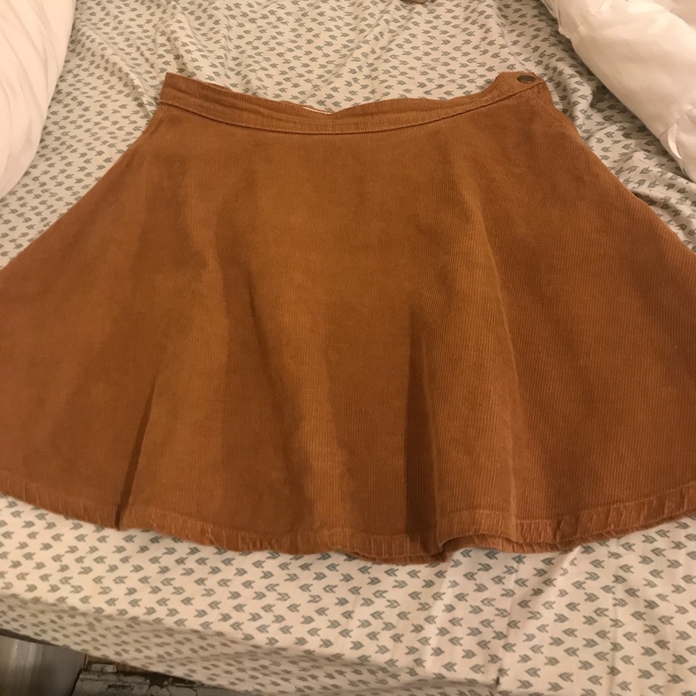Corduroy skater skirt