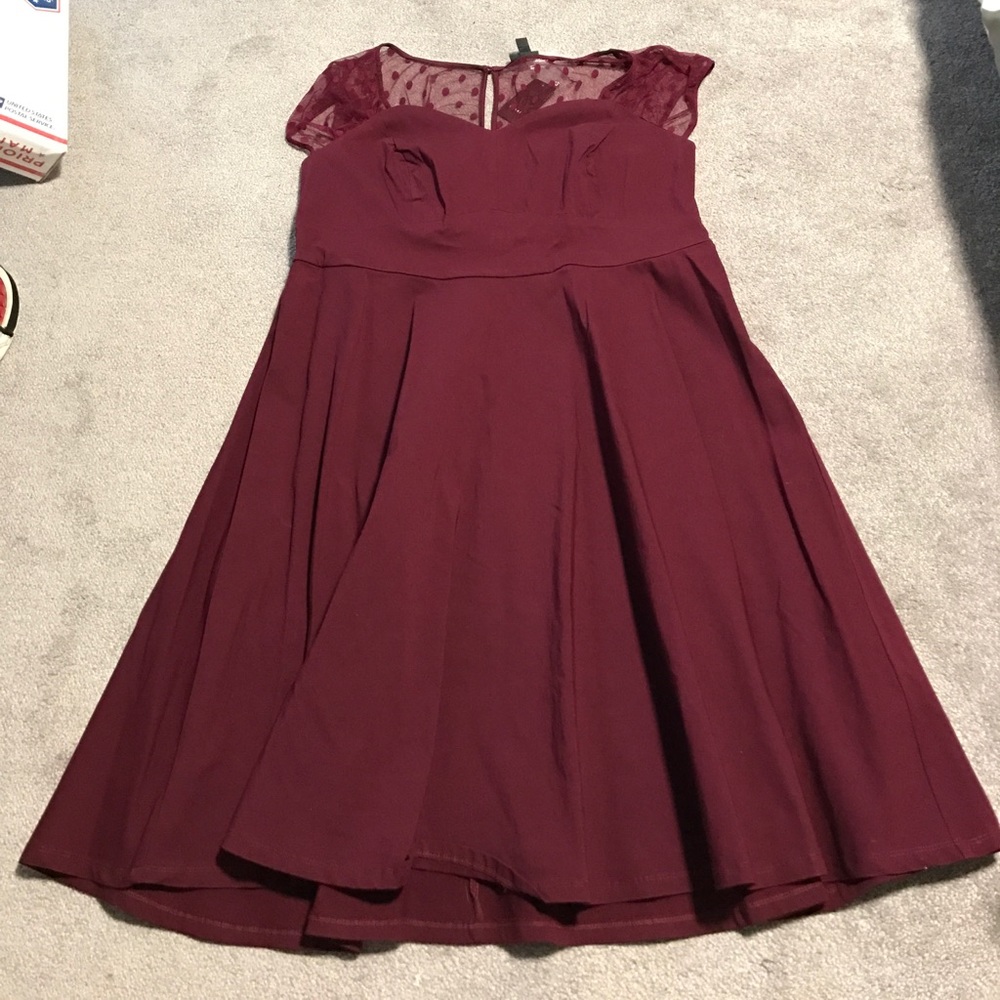 Maroon Dress