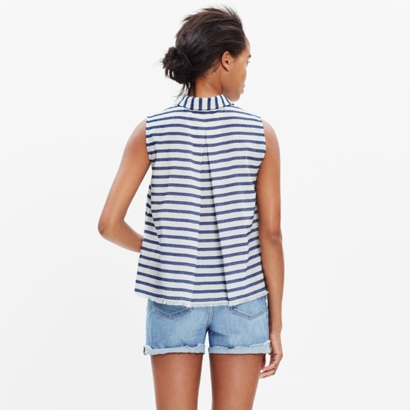NWT Madewell Moment Shirt in Stripe - Picture 3 of 8