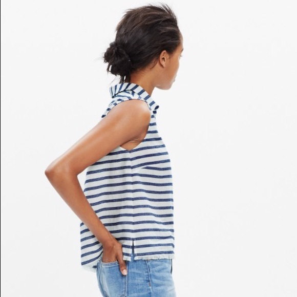 NWT Madewell Moment Shirt in Stripe - Picture 4 of 8