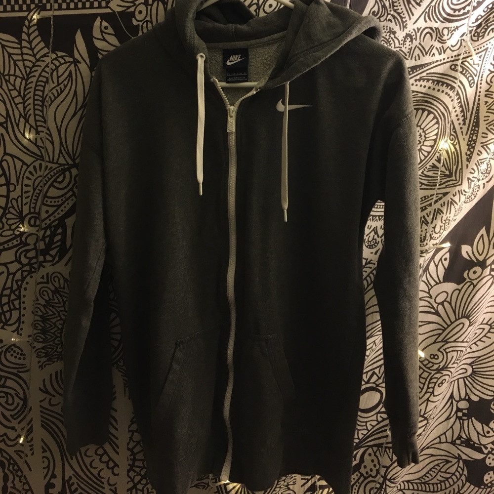 Grey nike zip up