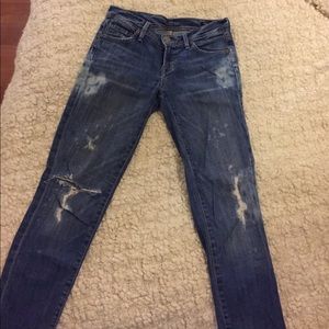 CoH Distressed Ankle Length Skinny Jean Size 24