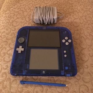 Nintendo 2DS crystal blue gaming system