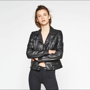 Zara leather jacket