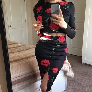 🖤❤️Two piece floral Chic set ❤️🖤