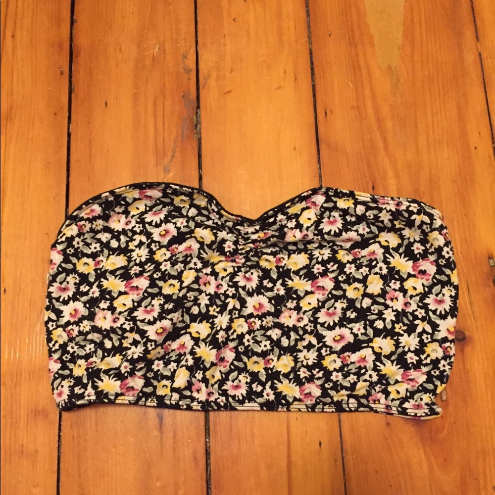 PacSun floral and black Bandeau