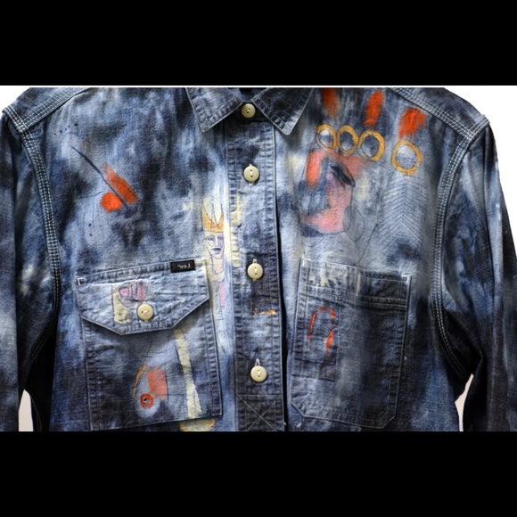 Distressed Denim Shirt Jacket - Picture 4 of 6
