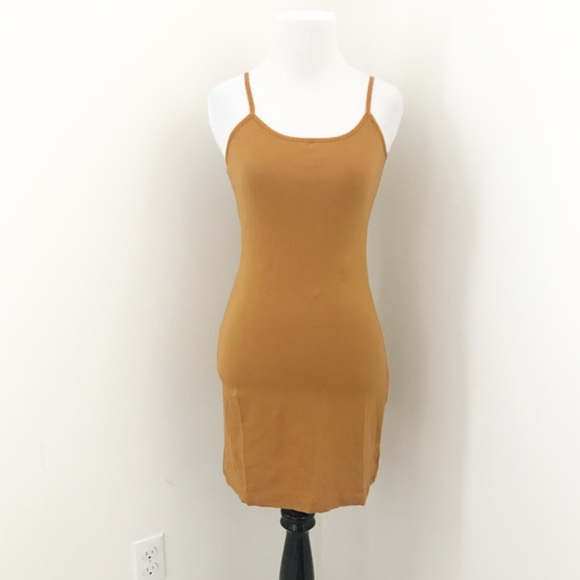MUSTARD CAMI DRESS - Picture 3 of 3