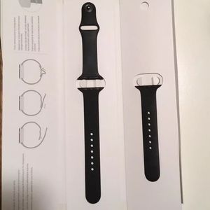 Black 38mm Apple Watch Sport band