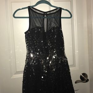 Black/Silver Sequin Dress