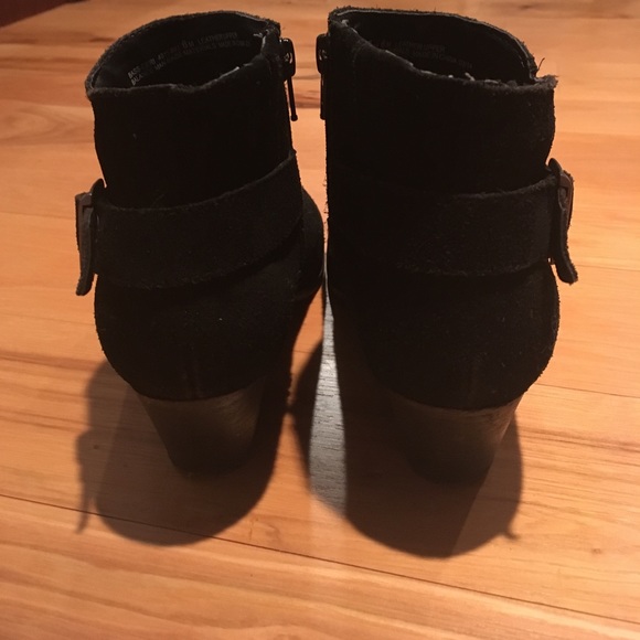 GH Bass Black Suede Ceri Ankle Boots - Picture 4 of 7