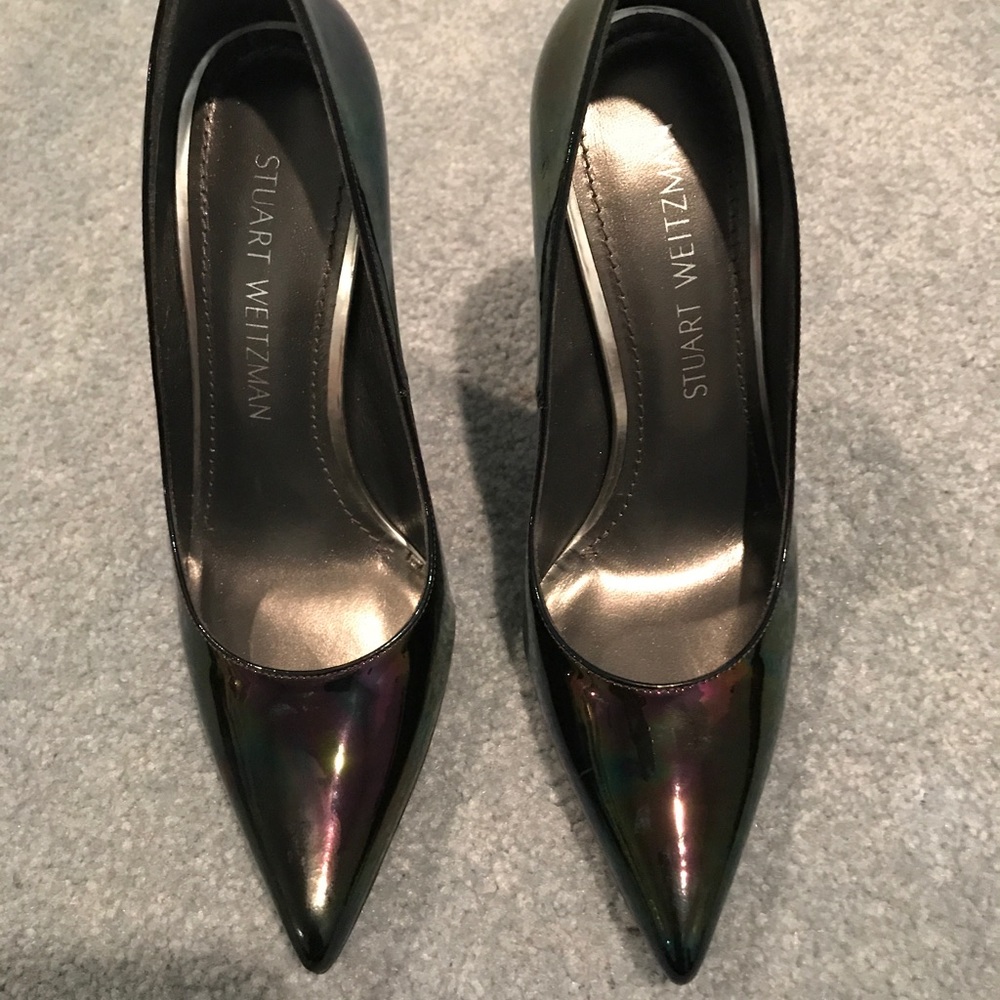 Stuart Weitzman Queen Iridescent Point-Toe - image 1