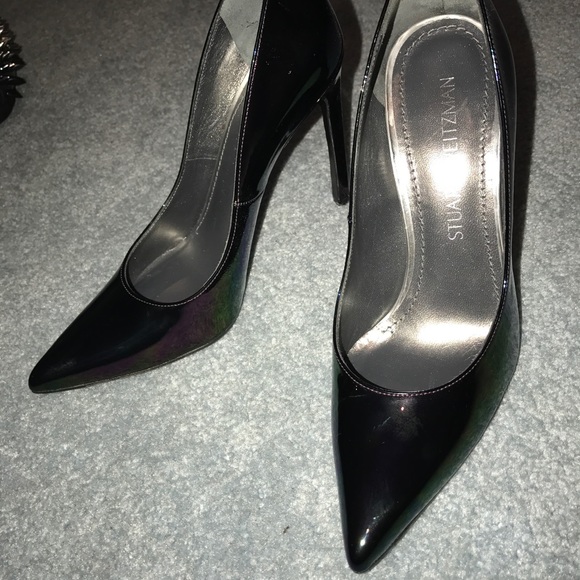 Stuart Weitzman Queen Iridescent Point-Toe - Picture 2 of 8