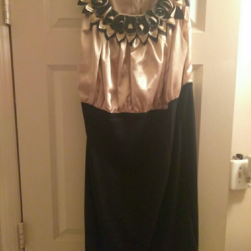 Gold and Black casual or event dress