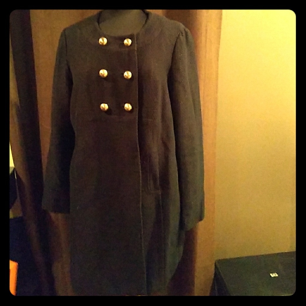 Apt 9 brand black tweed and gold button beautiful
