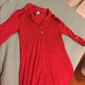 Long shirt, 3/4 length sleeves