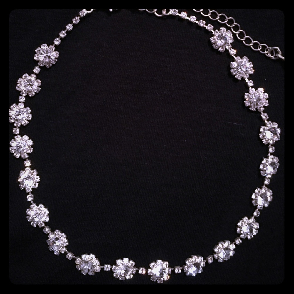 Rhinestone choker
