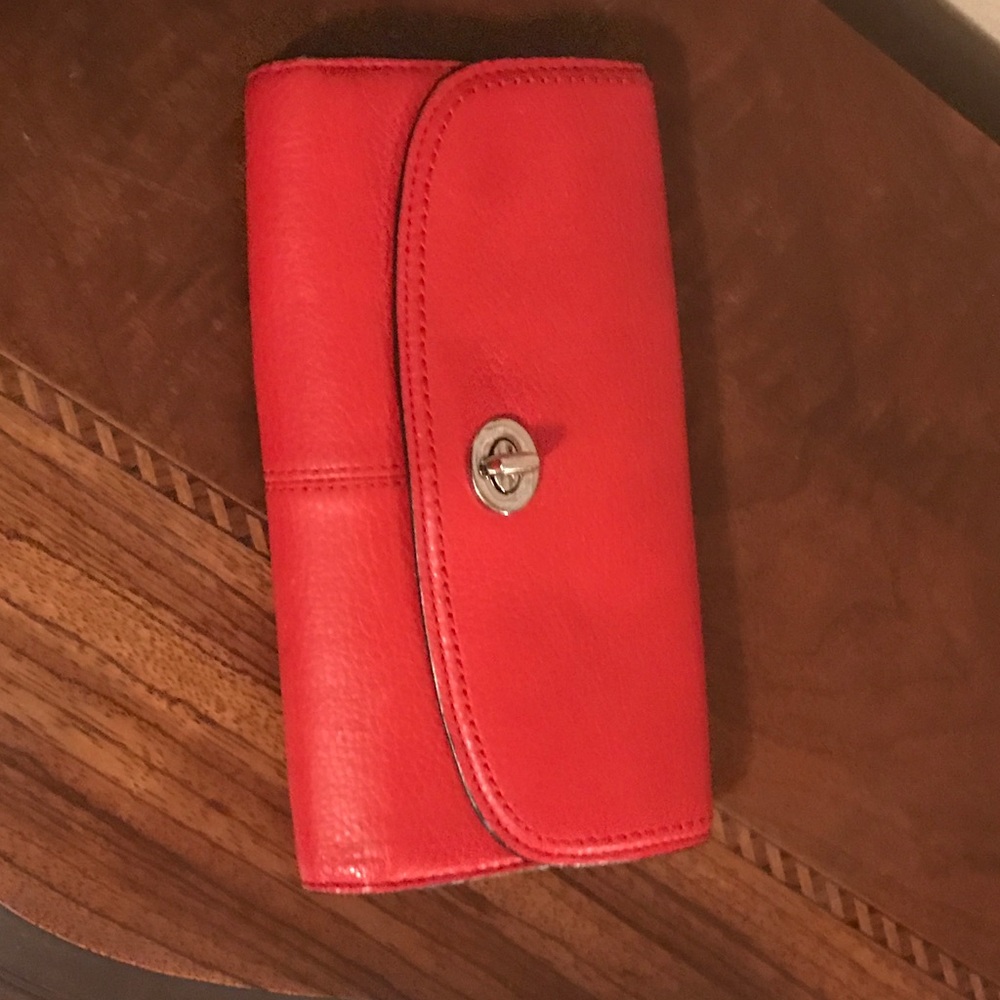 Beautiful red Coach wallet